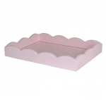 Scalloped Edge Tray, Small - Pale Pink 